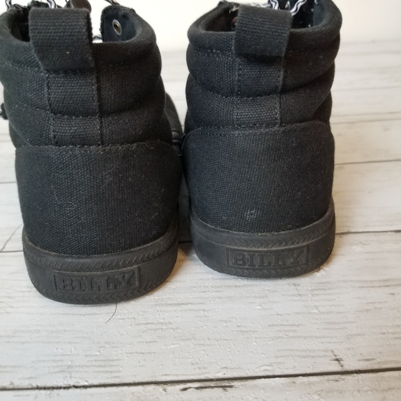 Billy  Black to the Floor CS Wrap Around Zipper and Lace High Top Sneakers - Picture 8 of 13